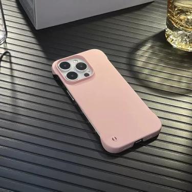 Imagem de Capa rígida ultrafina sem moldura para PC para iPhone 15 14 13 12 MINI 11 Pro Max XR XS X 8 7 Plus SE Slim Cooling Candy, rosa, para 7Plus 8Plus