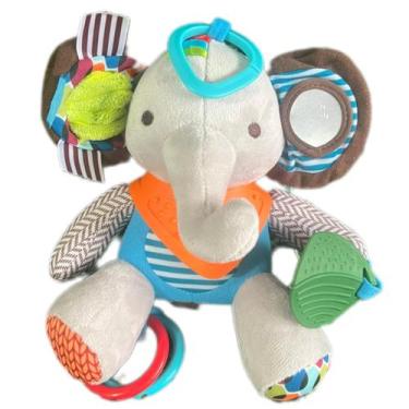 Imagem de Pelúcia Sensorial Interativa chocalho conforto bebê animais - 70P, Ele