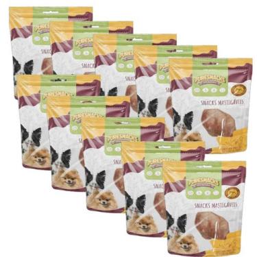 Imagem de Kit 10 Petisco Cachorro Orelha Suina Snacks Puresnacks