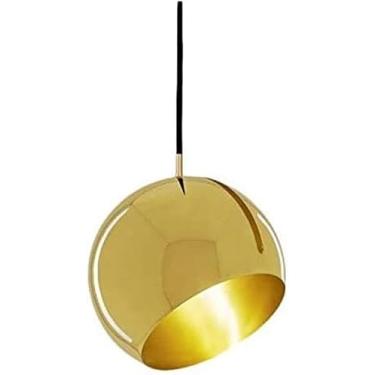 Imagem de Lustre minimalista moderno, bola de inclinação ajustável, luz pendente de metal, alto brilho, luz de suspensão de chip LED para ilha de cozinha, sala de jantar, quarto, corredor, bar, sala d
