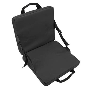 Imagem de Cadeira de Praia Dobrável Ao Ar Livre Estádio Portátil Assento para Lawn Park Terrace (Preto)