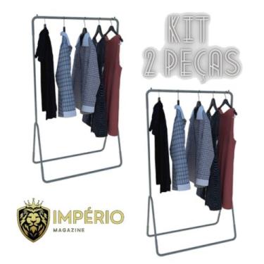 Imagem de Kit 2 Arara de chão super slim - Imperio magazine