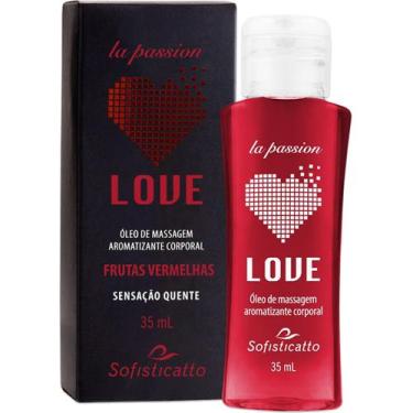 Imagem de Óleo de Massagem Corporal Beijável Love Frutas Vermelhas - Sofisticatt