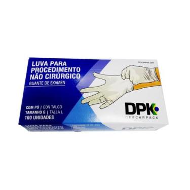 Imagem de Luva Procedimento Não Cirúrgico com Pó - Caixa 100 Un - Descarpack, P