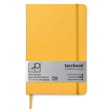 Imagem de Caderno Pautado taccbook Amarelo ouro 14x21 Ríg.