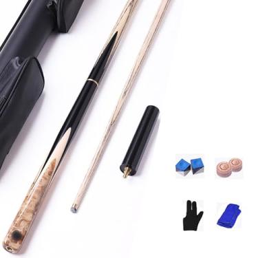 Imagem de Taco de Bilhar Profissional, Feito com Madeira de Alta Qualidade e Design Impecável para Partidas Exigentes (Tacos de bilhar e acessórios+ barril de tacos, 9.8mm)