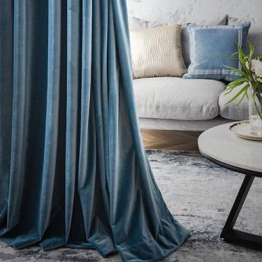 Imagem de Cortina De Suede Veludo Decoração Luxuosa Vintage 1,40L x 2,40A - Club