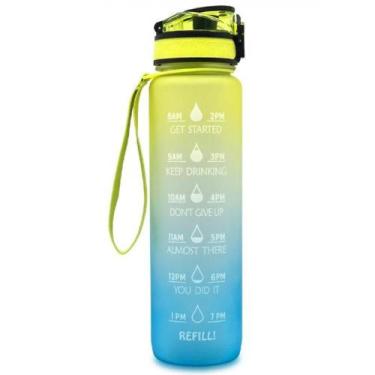 Imagem de Caneca de Viagem com Design Frosted Gradiente 1000ml - Grande Capacida