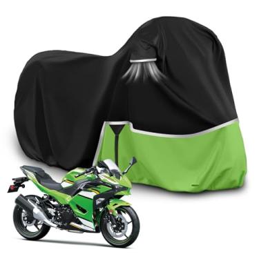 Imagem de Capa de motocicleta à prova d'água de substituição para Kawasaki Ninja 400 500 650 Z900 Zx6r modelos de rua sem porta-malas, capa de motocicleta Oxford 420D para proteção de neve chuva e poeira