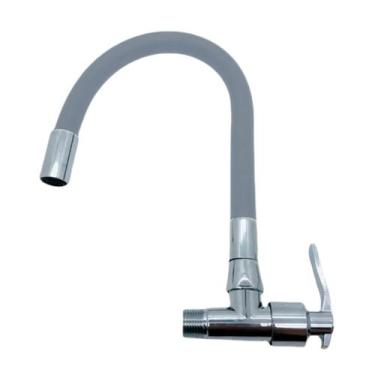 Imagem de Torneira Longa Bico De Silicone Borracha Flexível Para Pia Cozinha Bas