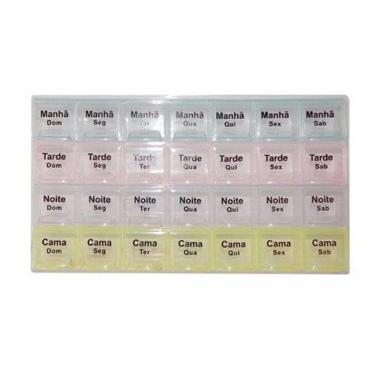 Imagem de Porta Comprimidos Organizador De Remedios Semanal E Diario