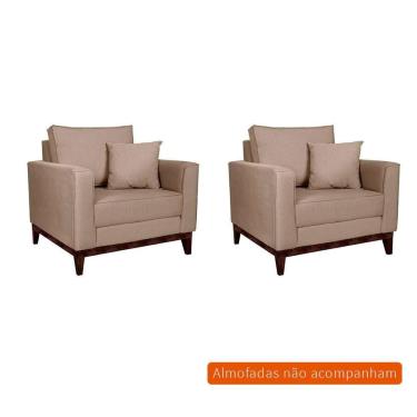 Imagem de Conjunto com 2 Poltronas Beny I Bege