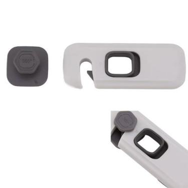 Imagem de Trava de Segurança Gaveta Armario Forno Geladeira Criança Bebe Fechadu