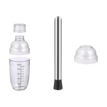 Imagem de WeiLaiKeQi shaker transparente pc drab mixer para uso doméstico smoothie, 500ml