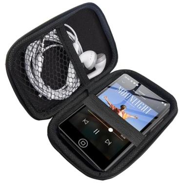 Imagem de Capa compatível com AGXOV M302 MP3 Player, capa rígida Lamshaw para viagem e armazenamento, compatível com AGXOV M302 10.2 cm MP4 MP3 Player (preto)