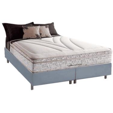 Imagem de Cama Box Casal Bipartida com Colchão Herval American Molas Maxspring 1