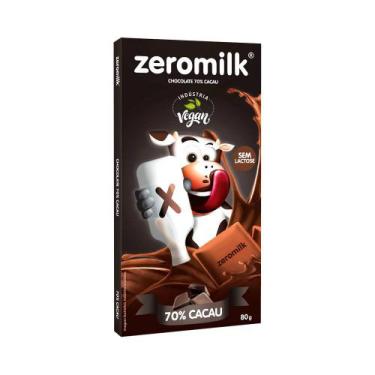 Imagem de Chocolate ZeroMilk 70% Cacau Tudo Zero Leite 80g