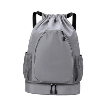 Imagem de kowaku Mochila de mochila de tênis Mochila para homens Menino Homem de água Badminton Racquet Bag Bag Racket para acessórios para bolas, Cinza
