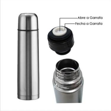 Imagem de Garrafa Térmica Para Água Café Inox 500ml Inquebrável
