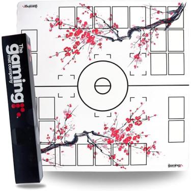 Imagem de GMC Deluxe XL 2 Player Blossom Compatible for Pokemon Stadium Playmat Board for Compatible for Pokemon Trading Card Game - Playmat Compatible for Pokemon Trainers - Waterproof Card Gaming Mat