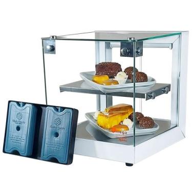 Imagem de B-VFD32 - Vitrine fria Beta 32cm Branca Dupla com 6 Gelo-X - Bivolt - 