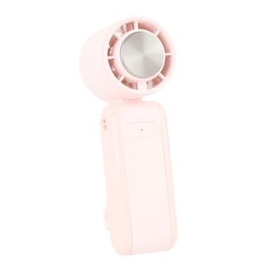 Imagem de Fã Portátil Portátil, o Operado por Bateria Rechargable Rechargable 5 Gear Wind Mini Fan Portable para Viagens, Praia, Férias, Maquiagem, Concertos (PINK)