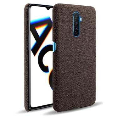 Imagem de Capa para OPPO X2 PRO,Capa desenhada em lona,Case Protetora Ultrafina com Empunhadura Macia,Design em Tecido Antichoque e Antiarranhões-Brown