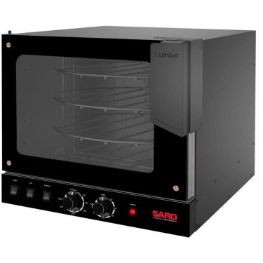 Imagem de Forno de Pizza Pão de Queijo Turbo Rotativo 2 em 1 com 4 Esteiras 220V Saro