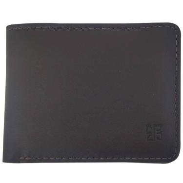 Imagem de Carteira Masculina de Couro Marrom Porta Moeda Cartão Lisa Veneza Briolly