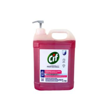 Imagem de Desinfetante Concentrado Floral 5 Litros CIF com Válvula Pump - Unilev