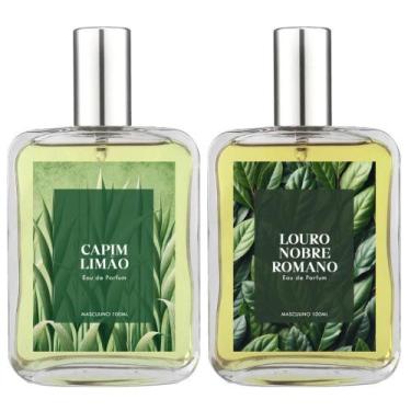 Imagem de Kit Perfume Masc. Capim Limão E Louro Nobre Romano 100Ml - Essência Do