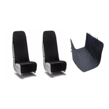 Imagem de Kit 3 Capas Bancos Carro 2 Dianteiras e 1 Traseira material sintético 