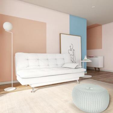 Imagem de Sofá-Cama 3 Lugares Casal Estilo Branco - Mobly