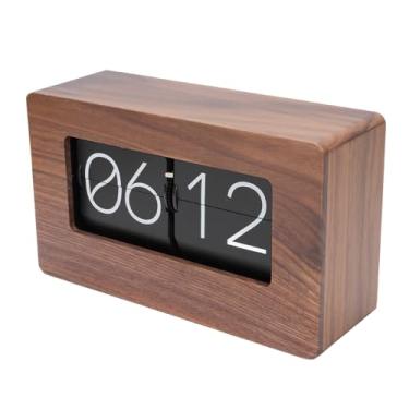 Imagem de Relógio Digital para Baixo, Relógio Automático da Mesa, Relógio de Mesa Retro Suporta de 24 Horas, Números Grandes, Relógio Compacto para Montagem de Parede da Prateleira do