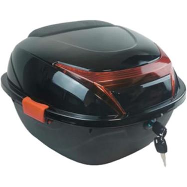 Imagem de Estojo De Motocicleta Top Case, Caixa De Capacete Traseiro, Estojo De Armazenamento De Capacete Traseiro, Estojo Universal De Capacete, Estojo De Capacete Para Scooter, Motocicleta, Ci, Black