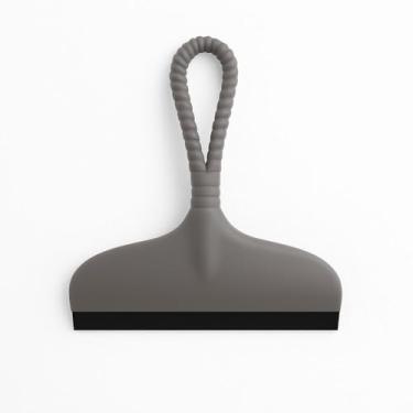 Imagem de Rodo de Pia e Box Silicone com Cabo Flexível – Compacto, 17x16cm, Cinza – Limpa Vidros, Bancadas, Espelhos e Box de Banheiro – Prático e Resistente