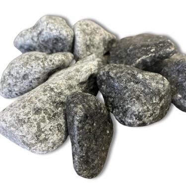 Imagem de 20kg Pedras Seixos para Jardim, Paisagismo, Vasos, Áreas Externas, Revestimentos de Paredes, Banheiros e Pisos Tam.4 (Preta)