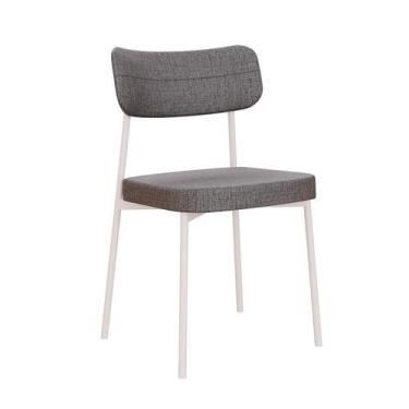 Imagem de Cadeira Mona Polipropileno Cinza e Branca - Modern