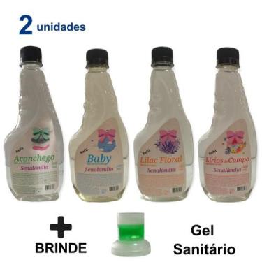 Imagem de 2 Água para Passar Odorizador Roupa Tecido Perfumado Aromatizante 500m