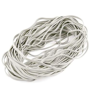 Imagem de Mototo Elásticos Grandes De 12" Resistentes E Para Material Escritório, Pastas Arquivo, Latas Lixo, Pacote Com 30 (Branco)