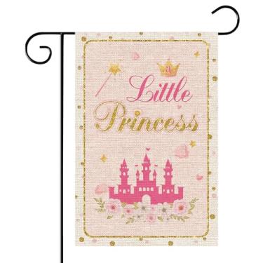 Imagem de WeBenison Bandeira De Jardim "Uma Princesinha É Uma Menina"/Placa Boas-Vindas Para Casa, Quintal Bebê, Placa Gramado/Placa Chá Bebê/Decoração Festa 1º Aniversário Meninas, Interna E Externa, Estopa