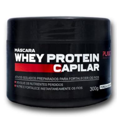Imagem de Máscara Whey Protein Capilar, 300g, Tratamento Reconstrutivo para Cabelos Danificados, Fortalecimento e Nutrição