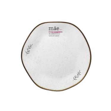 Imagem de Prato Sobremesa Em Porcelana Ryo Raízes 21,5cm Oxford - Exclusivo