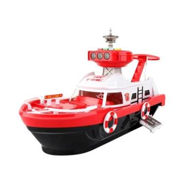 Imagem de Barco De Simulação De Grande Porte, Brinquedo De Metal Fundido Com Mús