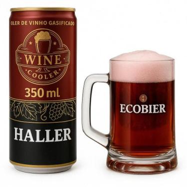 Imagem de Chopp De Vinho Doce Ecobier Lata 350ml Pronta Entrega Pack 12 Unidades