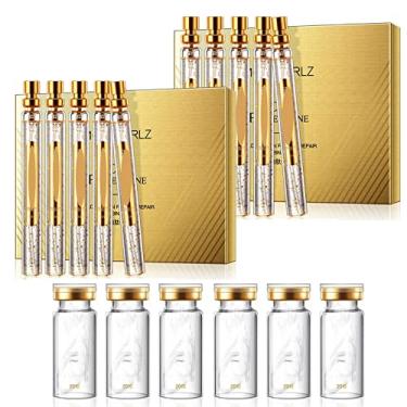 Imagem de CYSMJDKJ Conjunto De Fios Lifting Proteína Instalift, Combinação Essências Ouro Solúvel E Nano, Colágeno Absorvível Para Facial, Suaviza Linhas Finas (2 Conjuntos + 6 Fios)