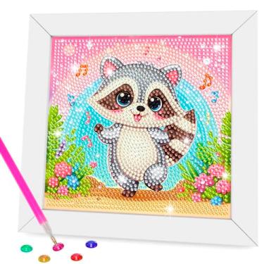 Imagem de Diamond Art Kits for Kids - Arts and Crafts for Kids Ages 8-12 - Diamond Art Painting with Wooden Frame - Crafts for Kids Ages 4-8 - GEM Art for Girls Boys Adults Beginners Home Wall Decor Gifts