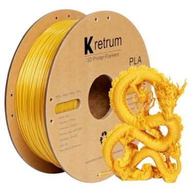 Imagem de Kretrum Filamento Pla 1,75 Mm Filamentos para Impressora 3D Recargas de Bobina de Papelão 1 Kg Amplamente Compatível com A Maioria Das Impressoras 3D Fdm Serve para Elegoo Anycubic Flashforge Creality