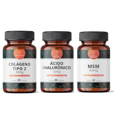 Imagem de Colágeno tipo II 40mg + Ácido Hialurônico 50mg+ MSM 400mg