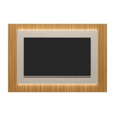 Imagem de Painel Home p/ TV até 70 Pol SP 220x148cm Tauari/Gris Fosco - Linea Brasil